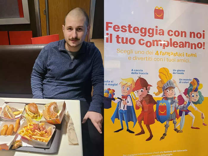 Recently, I visited an Italian McDonald's for the first time.