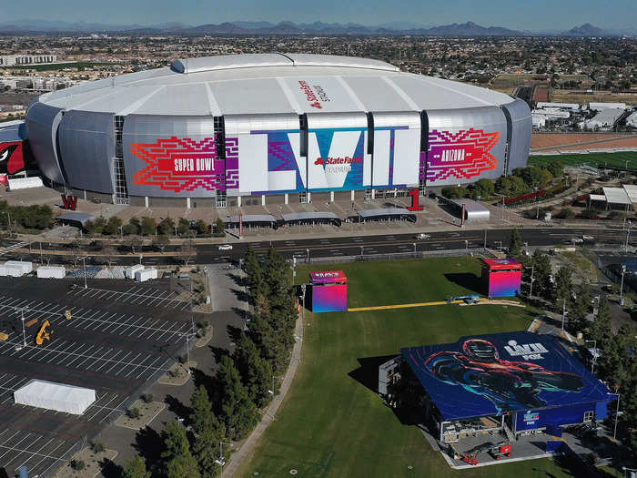Super Bowl LVII (2023) — State Farm Stadium in Glendale Arizona