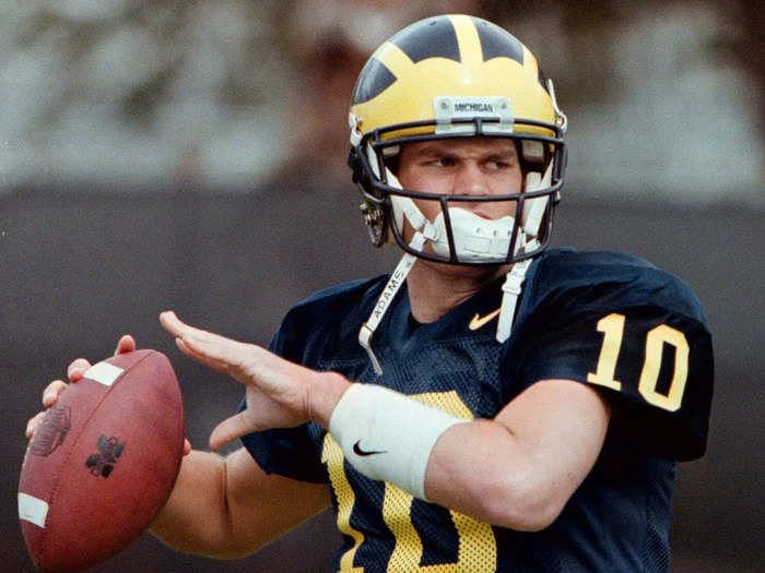 1. Brady spent two years as a backup at the University of Michigan