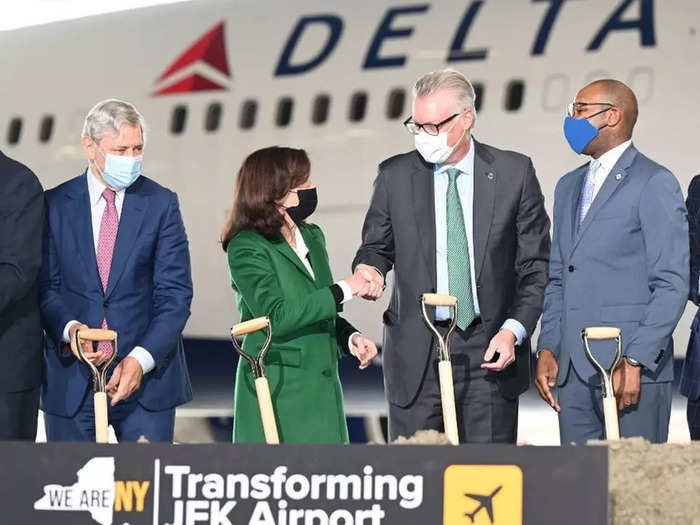 In December 2021, Delta Air Lines broke ground on its $1.5 billion upgrade at John F. Kennedy International Airport in New York City. Improvements target the passenger experience and airport infrastructure.