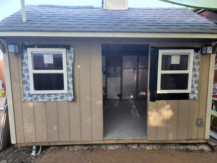 The first time I got the idea for the shed was when my wife and I stayed at tiny home Airbnb in Fredericksburg, Texas. During the pandemic, I decided to go for it. I saved about $25,000 to start the project.