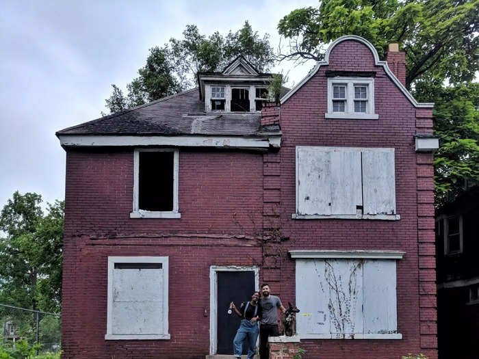 In 2019, Kyle Dubay and Bo Shepherd purchased the home for $6,500 from the Detroit Land Bank Authority.